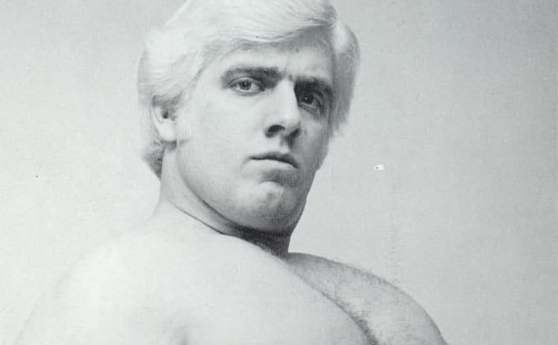 Portrait of a young Rick Flair.