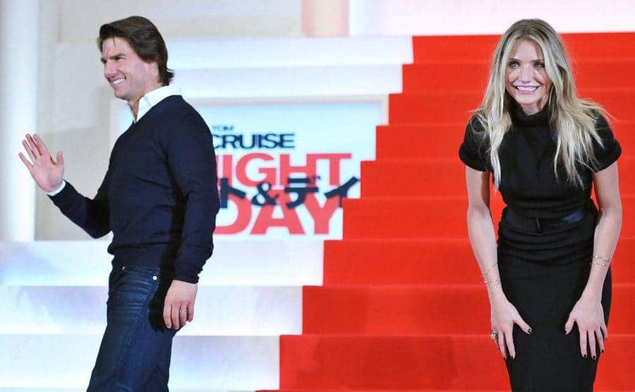 Tom Cruise and Cameron Diaz arrive for the Japan Premiere of ‘’Knight and Day.’’
