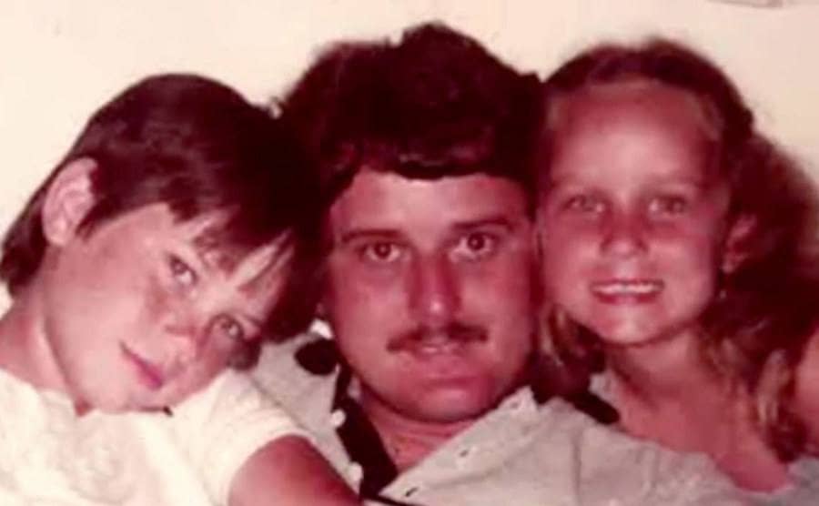 A photo of Bobby Joe Long and his two children. 