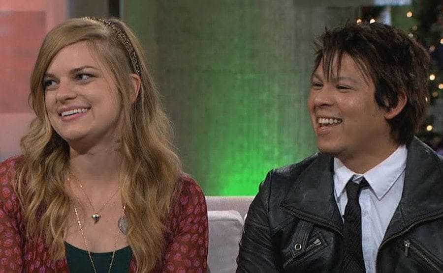 Chelsea and Yamir talk during an episode of the TV Show.