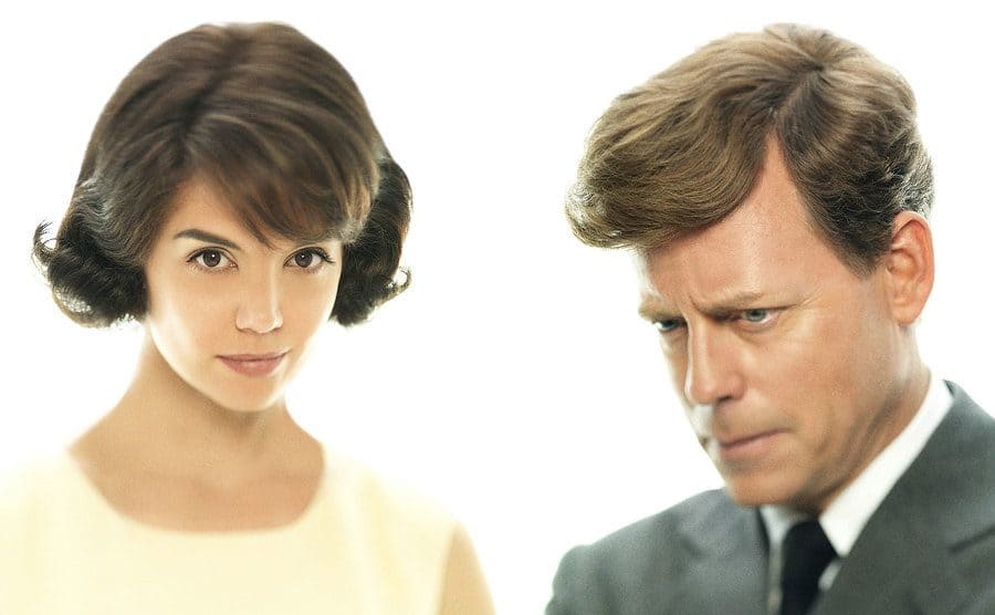 Katie Holmes and Greg Kinnear starring in ‘The Kennedys’ television series. 
