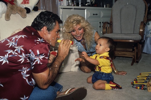 Burt Reynolds, Loni Anderson and son Quinton