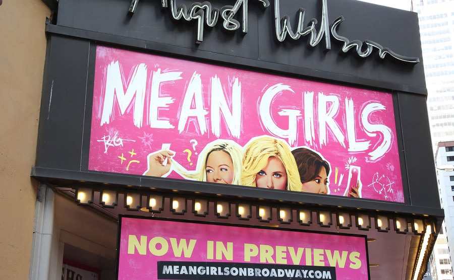 ‘’Mean Girls’’ Theatre Marquee on Broadway.