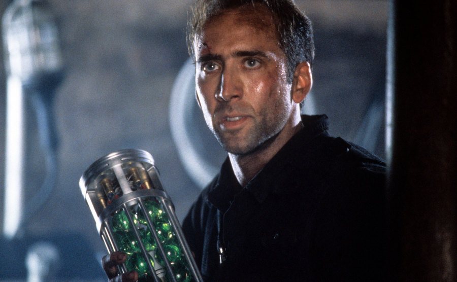 Nicolas Cage in a scene from the film ‘’The Rock.’’