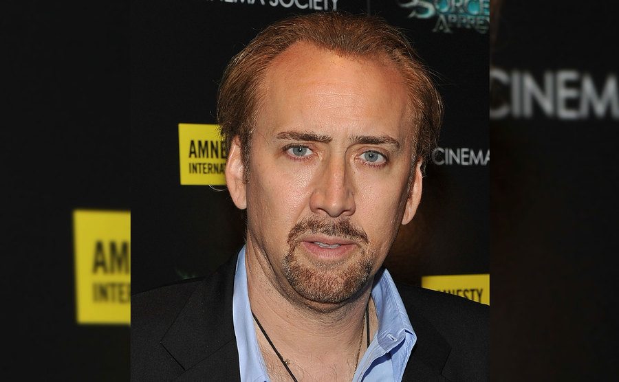 Nicolas Cage attends an event.