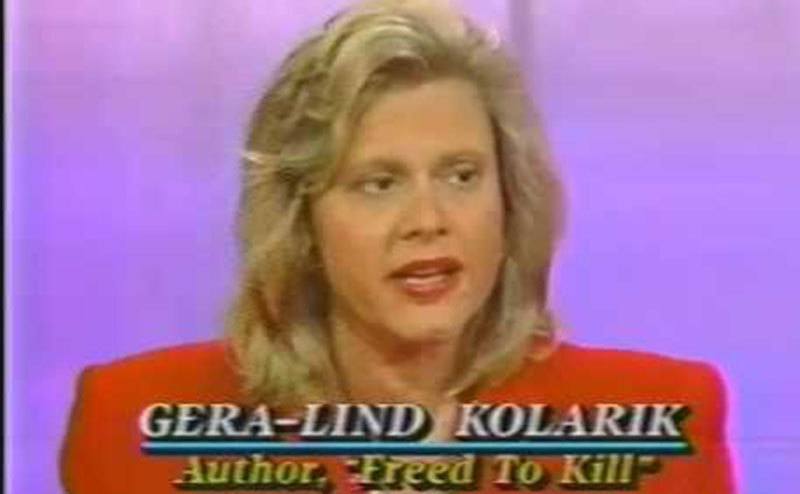 Gera-Lind Kolarik speaks on television.