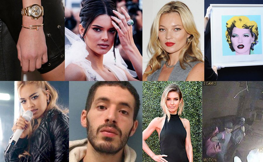 Stolen Rolex / Kendall Jenner / Kate Moss / Stolen art / Rita Ora / Charaf El Moudden / Audrina Patridge / Security Footage