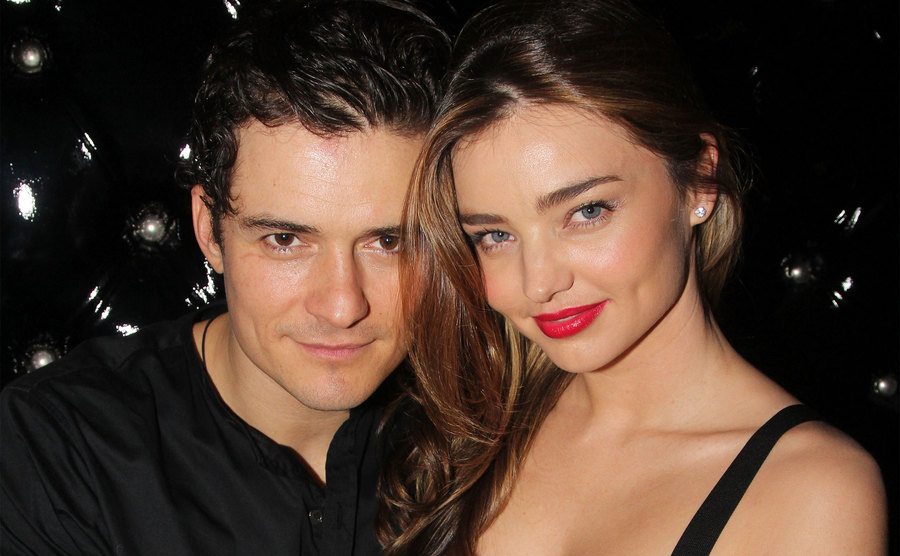 Orlando Bloom and wife Miranda Kerr attend an after-party.