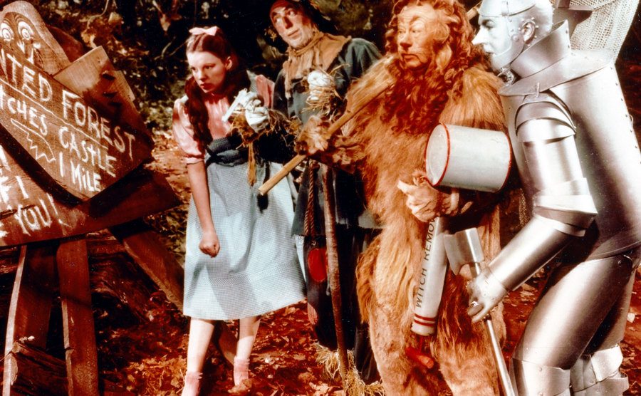 A scene from the film The Wizard of Oz.