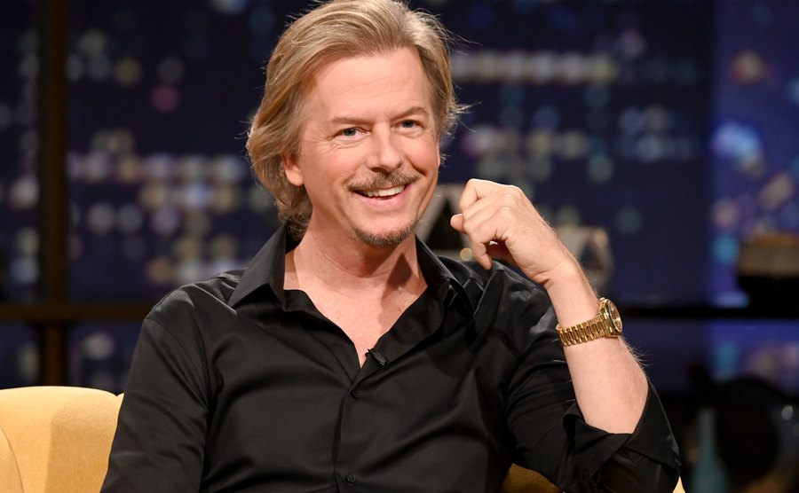 A photo of David Spade during the show.