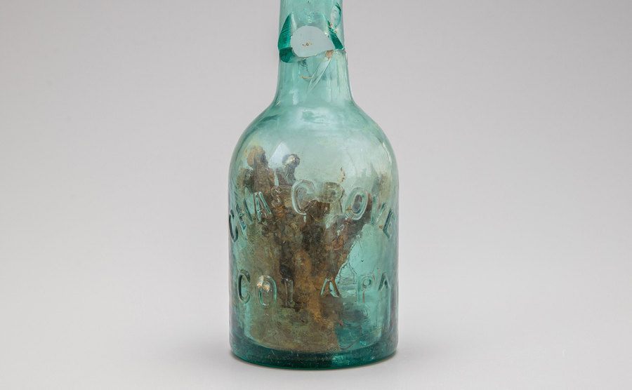 A witch bottle used to ward off evil spirits. 