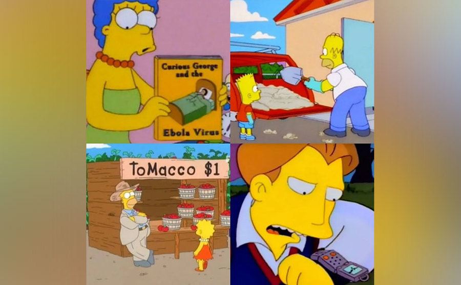 Marge Simpson / Bart Simpson, Homero Simpson / Lisa Simpson / El Prometido de Lisa Simpson.
