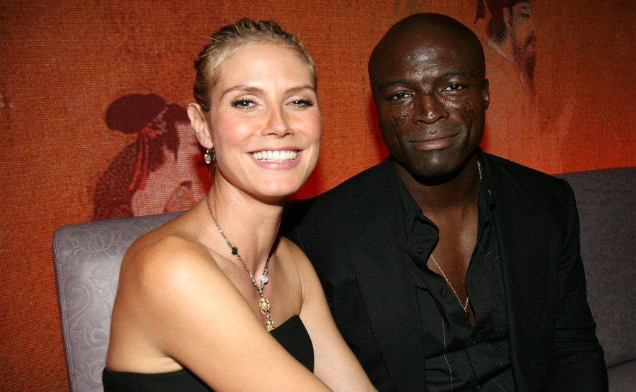 Heidi Klum and Seal during an event. 