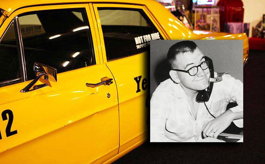 A photo of the taxi / A portrait of Paul Stine.