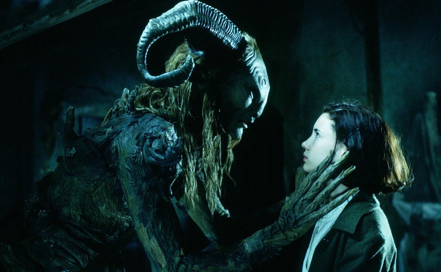 Ivana Baquero and Doug Jones in a still from the film. 