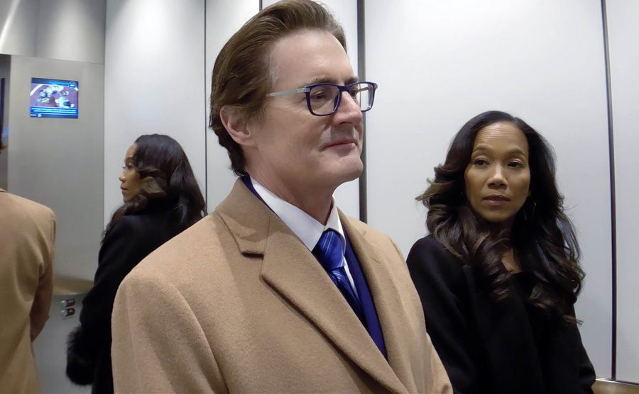 Kyle MacLachlan and Sonja Sohn in a still from the film. 