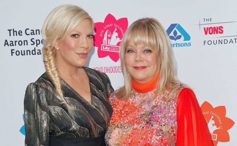 Tori Spelling and Candy Spelling attend LA's Best annual family dinner. 