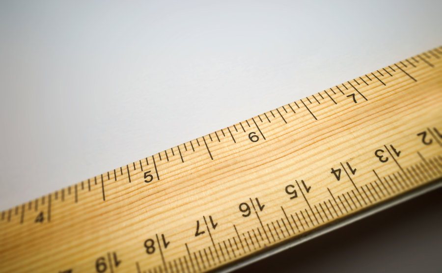 An image of a wooden ruler.
