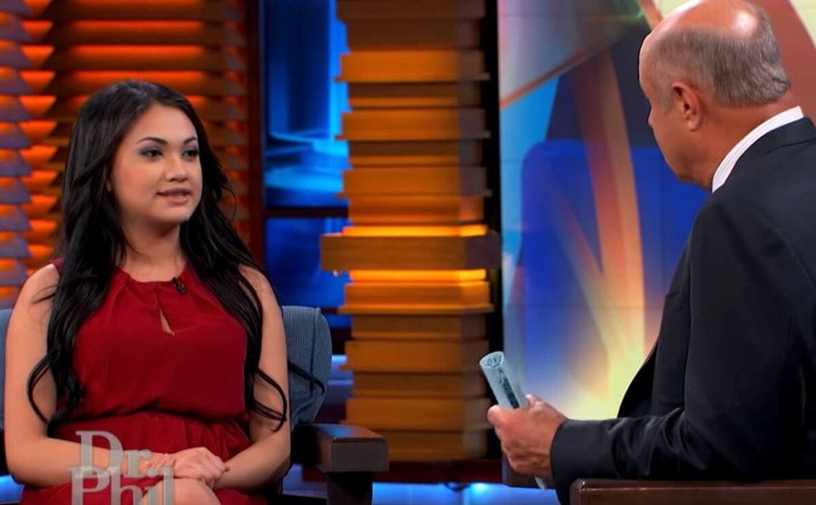 Romina Garcia during her Dr. Phil appearance. 