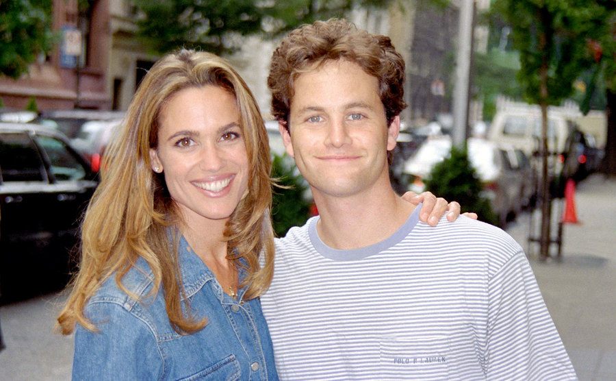 A street portrait of Chelsea Noble and Kirk Cameron.