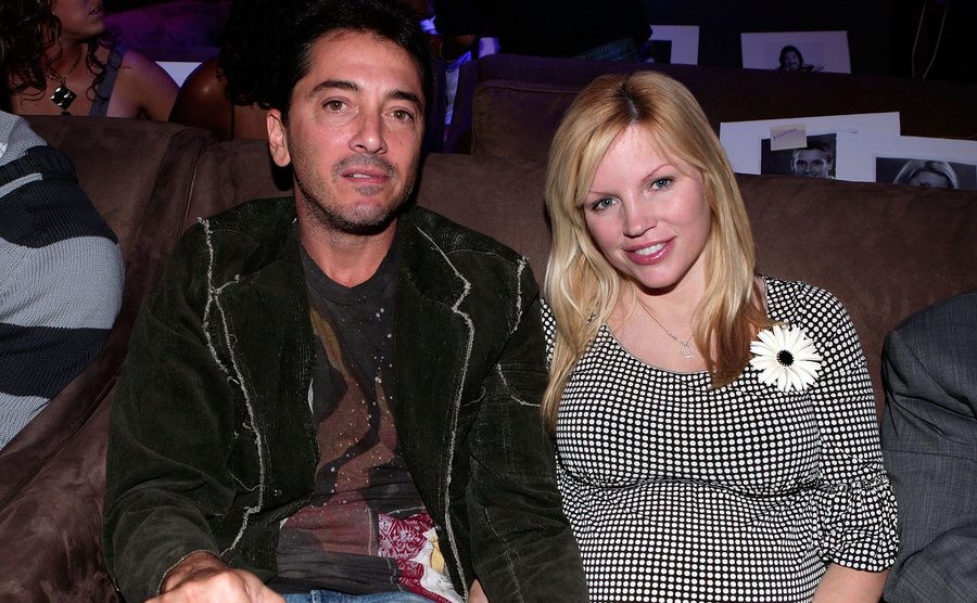 Scott Baio and Renee Sloan pose in the audience during a show.