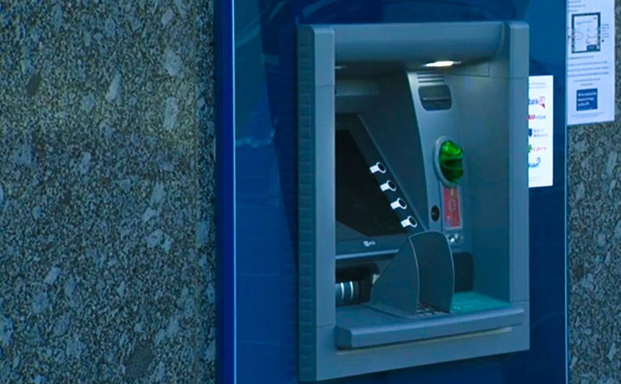 A photo of an ATM.