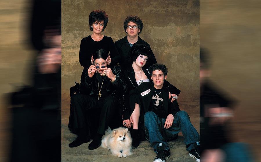 Sharon, Ozzy, Jack, Kelly Osbourne y Rob, su hijo adoptivo