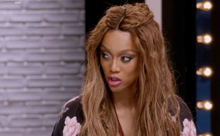 Tyra Banks is in a still from the show.