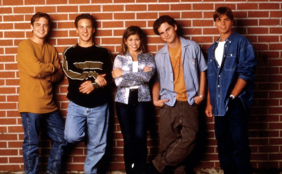 Friedle, Savage, Fishel, Strong, and Lawrence pose in a group shot. 