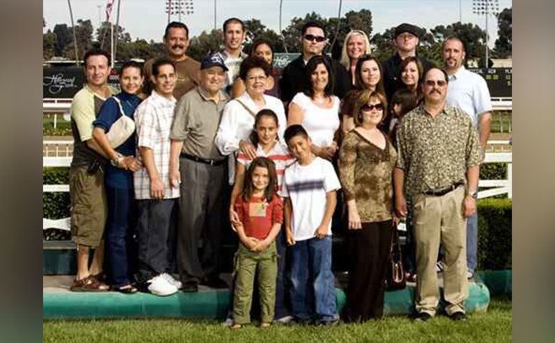 The entire Ortega family poses for a group photo. 
