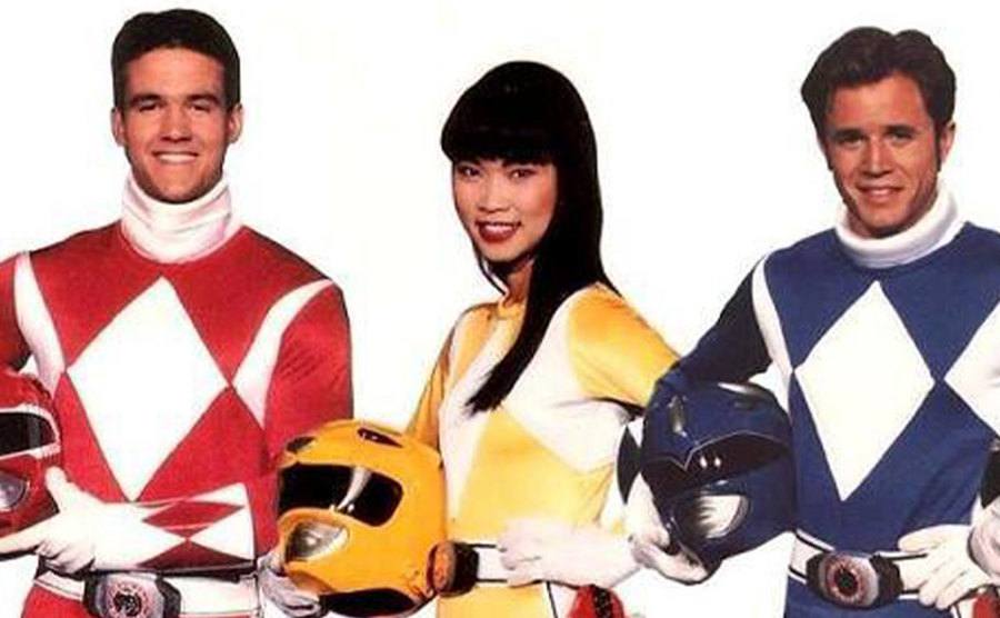 A picture of Thuy Trang as a Power Ranger. 