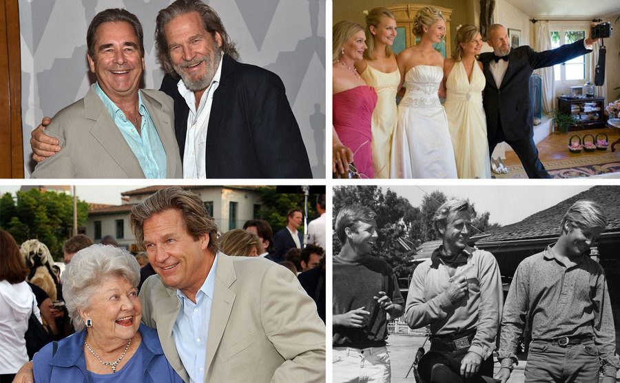 Beau and Jeff Bridges / Jeff Bridges with his wife and daughters / Dorothy Bridges with her sons / Jeff Lloyd and Beau Bridges