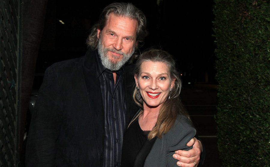 Jeff and Susan Bridges attend the screening of 'True Grit'.