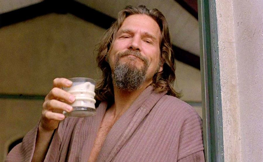 Jeff Bridges, as Jeffrey 'The Dude' Lebowski. 