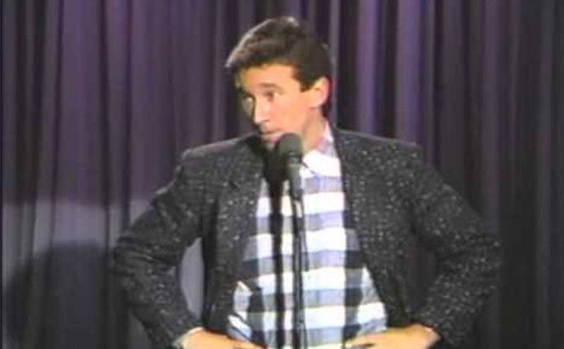 A young Tim Allen does stand-up comedy. 