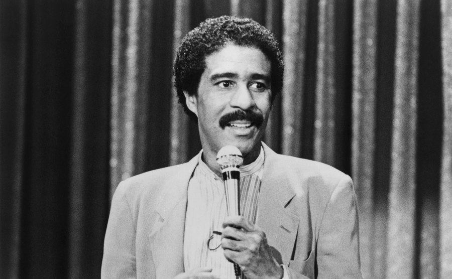 Richard Pryor performs his stand-up comedy routine