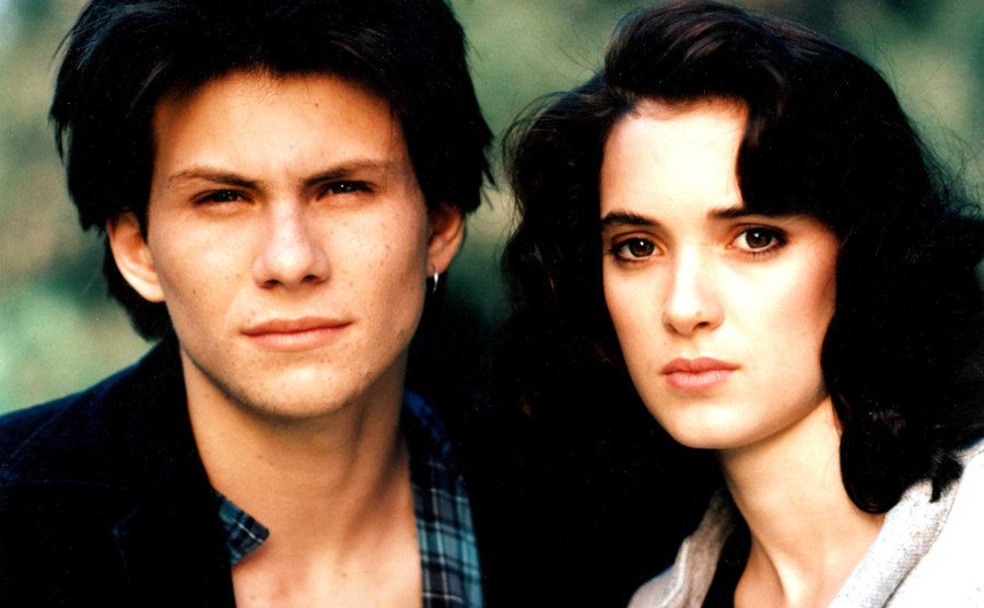 A promotional portrait of Christian Slater and Winona Ryder.
