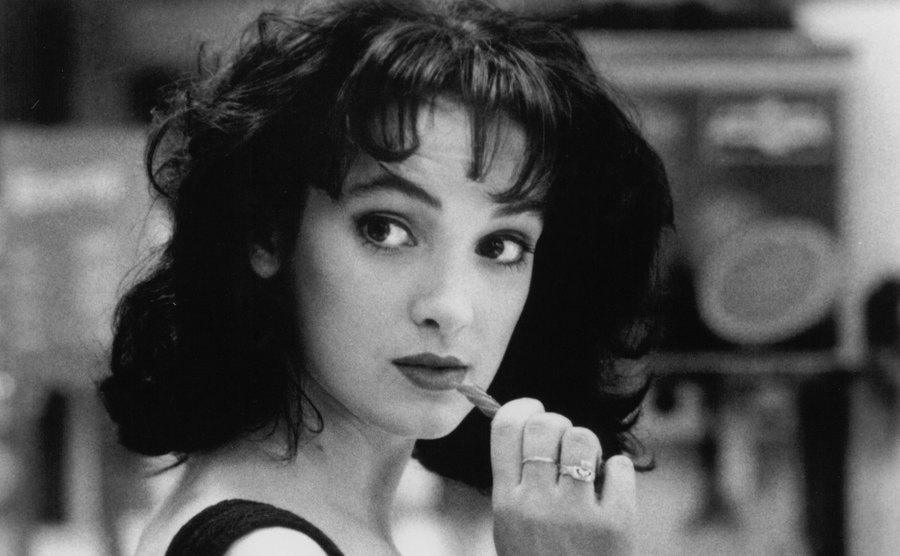 A portrait of Winona Ryder in the character of Veronica.