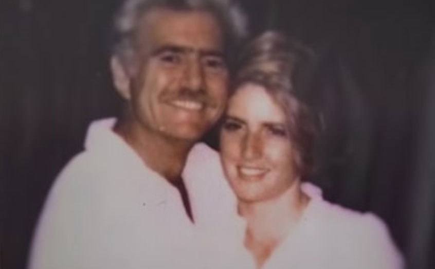 A dated image of Eileen and her father.