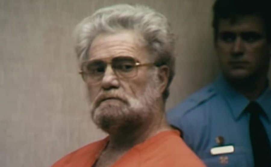 An image of George Franklin in court.