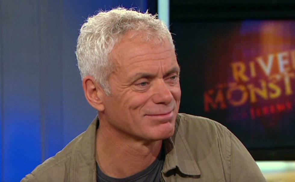 A still of Jeremy Wade during a televised interview.
