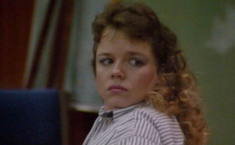 A dated picture of Gwen during the trial.