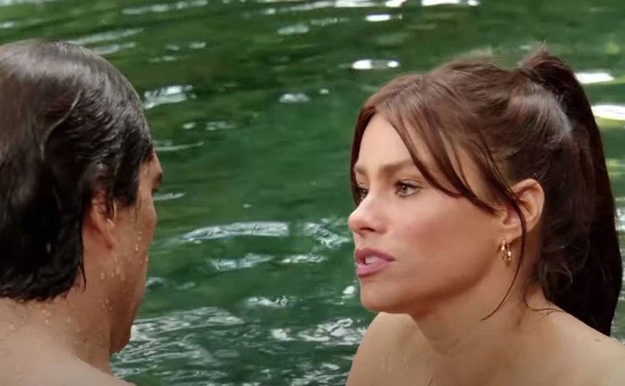 Sofia appears in a still from Acapulco, Body and Soul. 