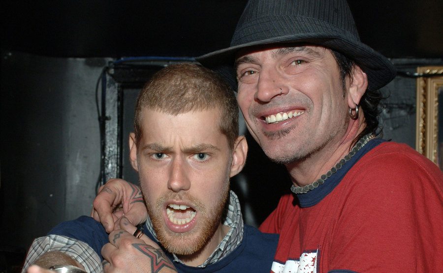 Andrew McMahon of Jack's Mannequin with Tommy Lee at the Viper Room.