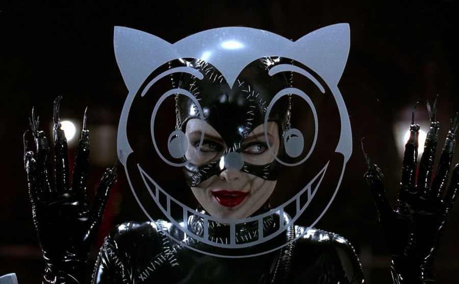 Pfeiffer, as Catwoman in a scene from Batman Returns. 