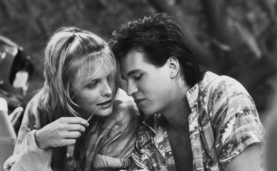 Michelle Pfeiffer AND Val Kilmer IN A STILL FROM One Too Many. 