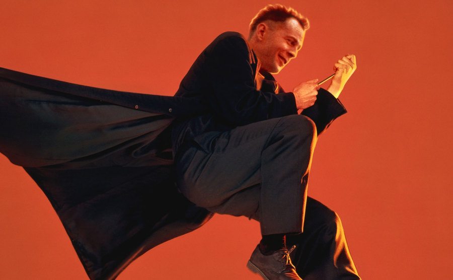 A promotional photo of Willis for Hudson Hawk.