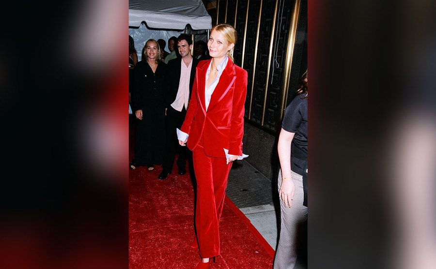 Gwyneth Paltrow during the 1996 MTV Video Music Awards.