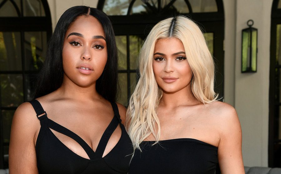 Jordyn Woods and Kylie Jenner attend a launch event