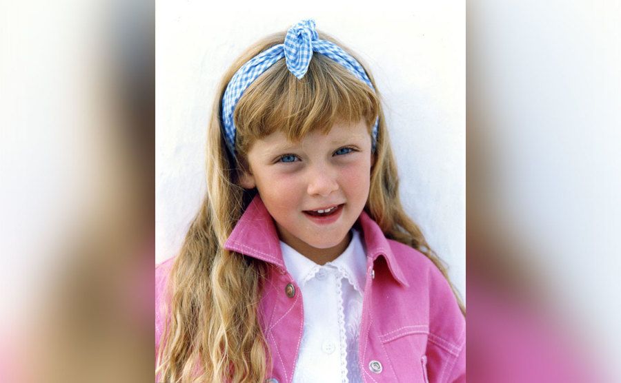 A photo of Chiara Ferragni as a young girl. 